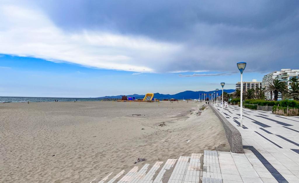 Appartement Vue Mer Parking Prive Place Med Canet-en-Roussillon Exteriér fotografie